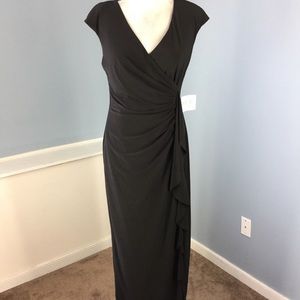 Lined Maxi Black Dress